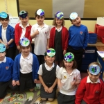 Making hats for our science drama activity